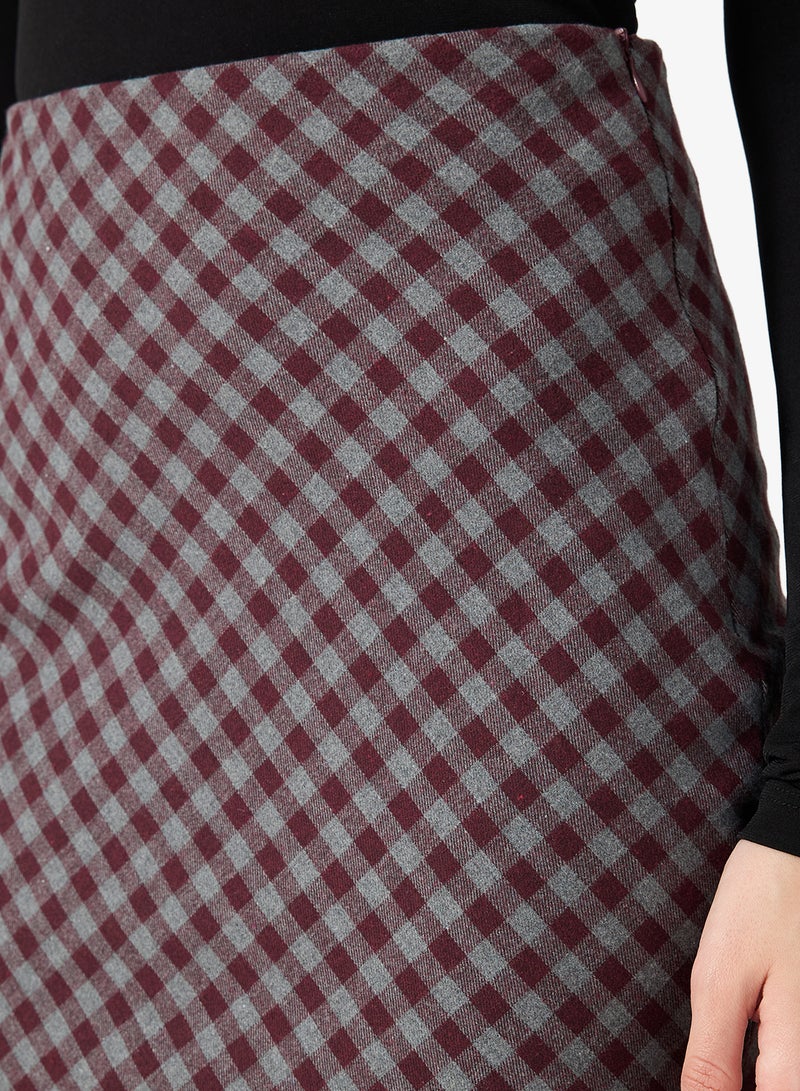 ELLA Check Print skirt - Image 4